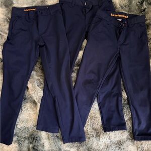 3 pairs (lot) French Toast Navy Kids Bottoms sz 6/7 school uniform